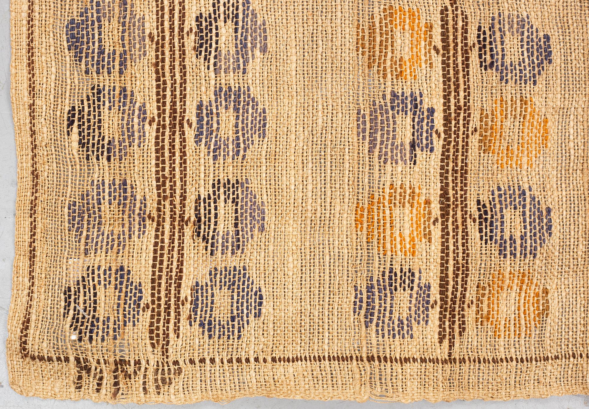 Märta Måås-Fjetterström, a drape, "Blåklockan", flat weave, ca 248 x 151,5-153 cm, signed MMF.