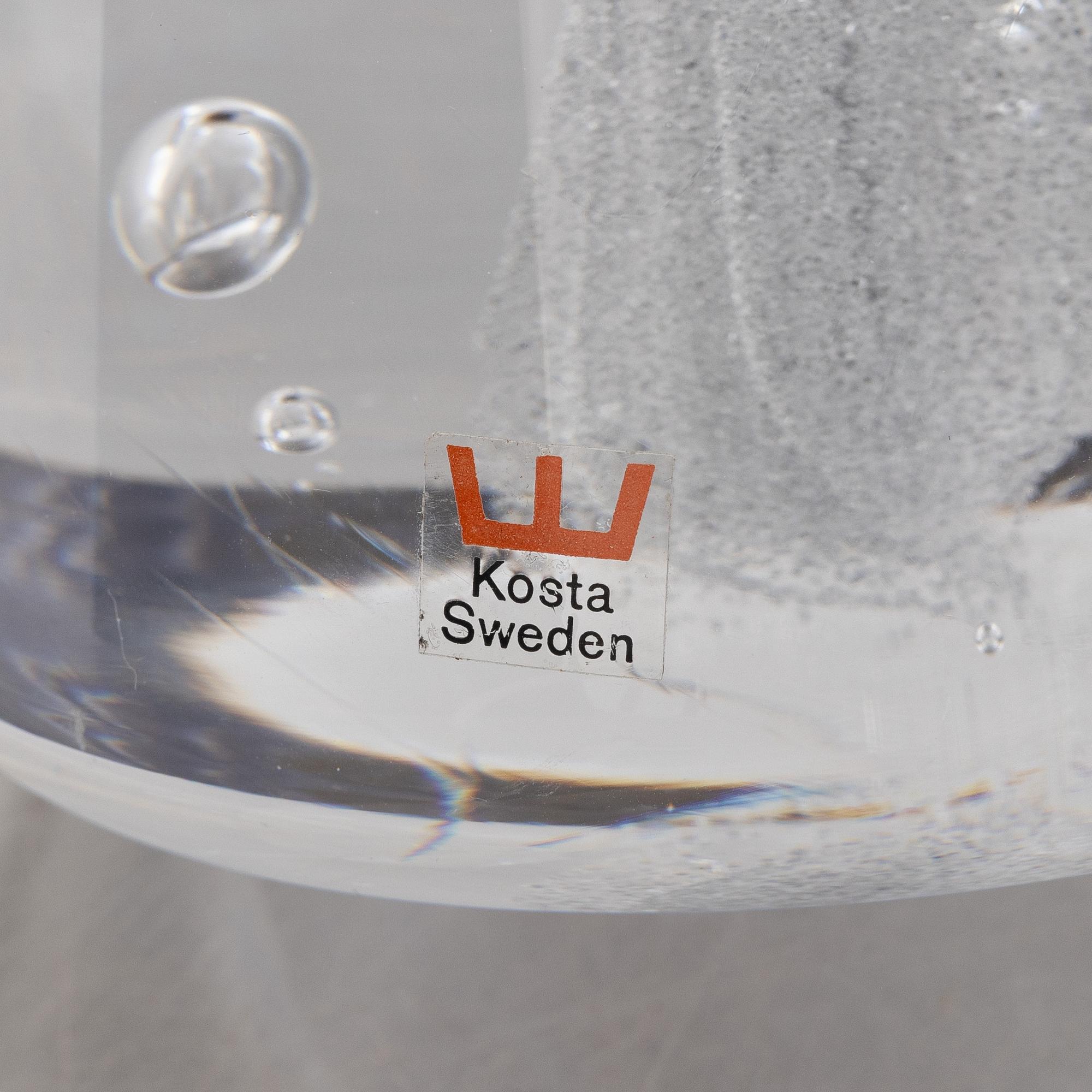 Vicke Lindstrand, bordslampor, ett par, Kosta.