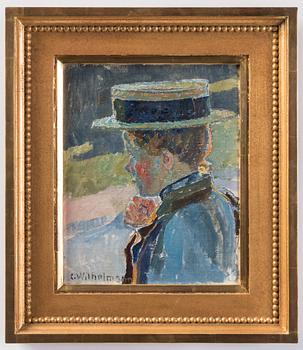 Carl Wilhelmson, Girl with a hat.