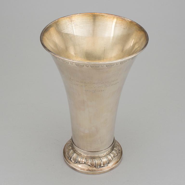 A silver cup by GAB Stockholm 1931. Weight c. 530 gram.