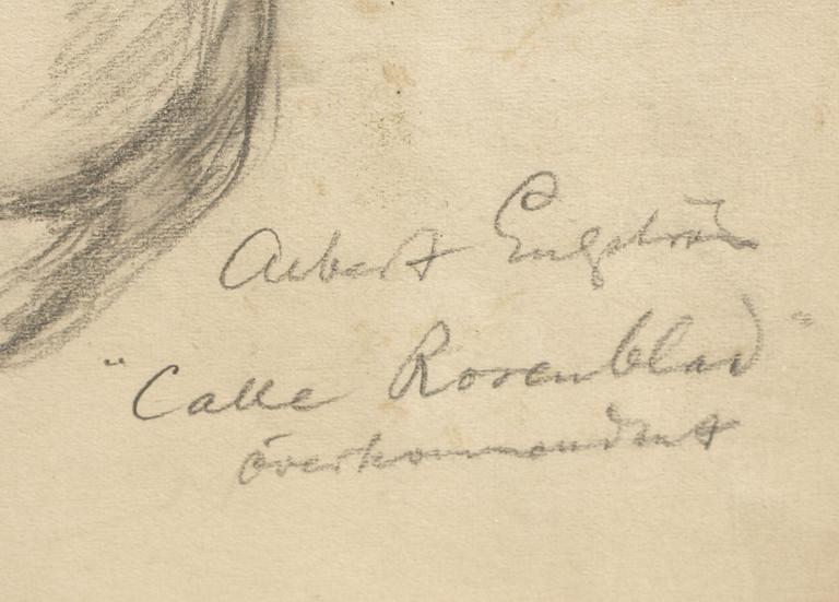 ALBERT ENGSTRÖM, blyert, 2 st, sign.