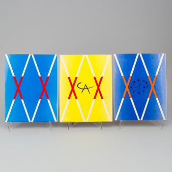 BÖCKER, 3 st, "Hommage a Marc Chagall, -Joan Miró, -Alexander Calder, "XXe siècle, G. di San Lazzaro.