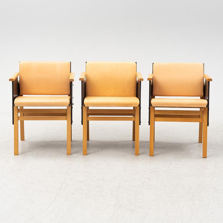 Torbjörn Ahlström, three beech armchairs.