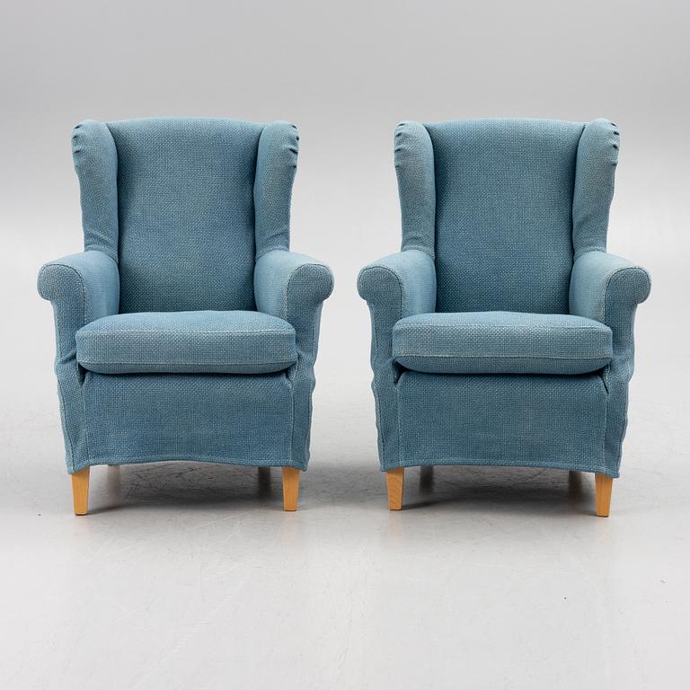 Armchairs, a pair, contemporary manufacture.
