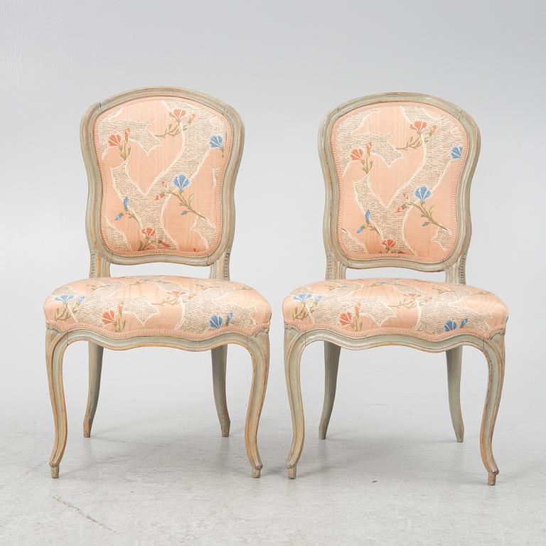 Stolar, ett par rokoko, 1700-talets mitt.