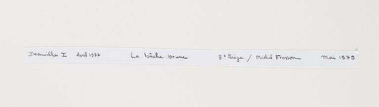 John Batho, photograph signed and dated 1979 a tergo.