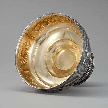 UPPSATSSKÅL, nysilver, stämplad PP, 1900-talets första hälft.