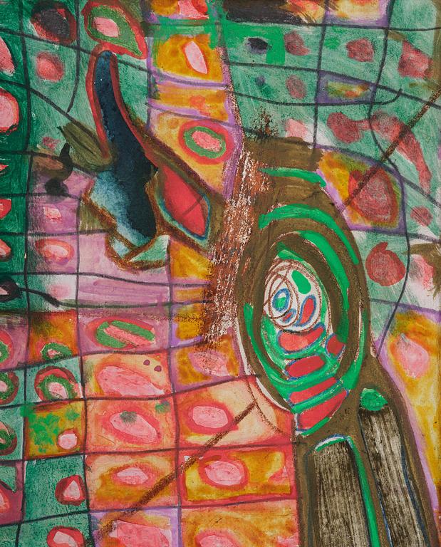 Friedensreich Hundertwasser, "Spirale und Karos",.
