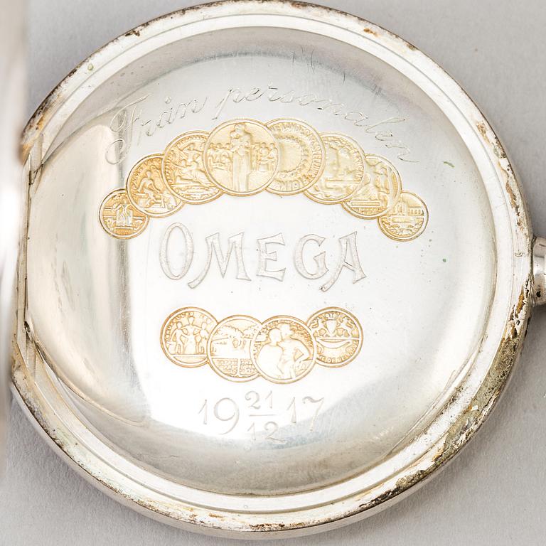 A silvered metal inkstand by Kaiser Zinn 1910s.