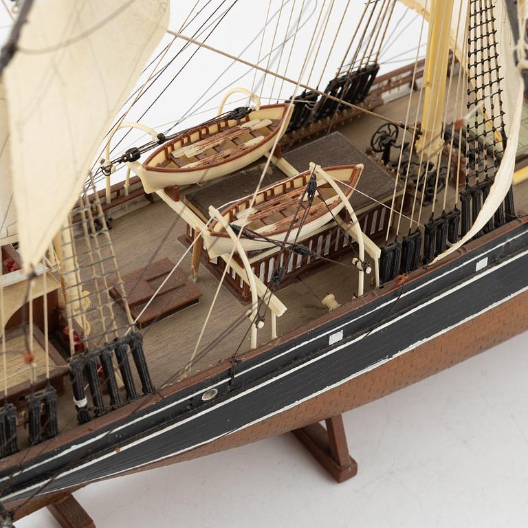 Cutty Sark model ship, latter half of the 20th century.