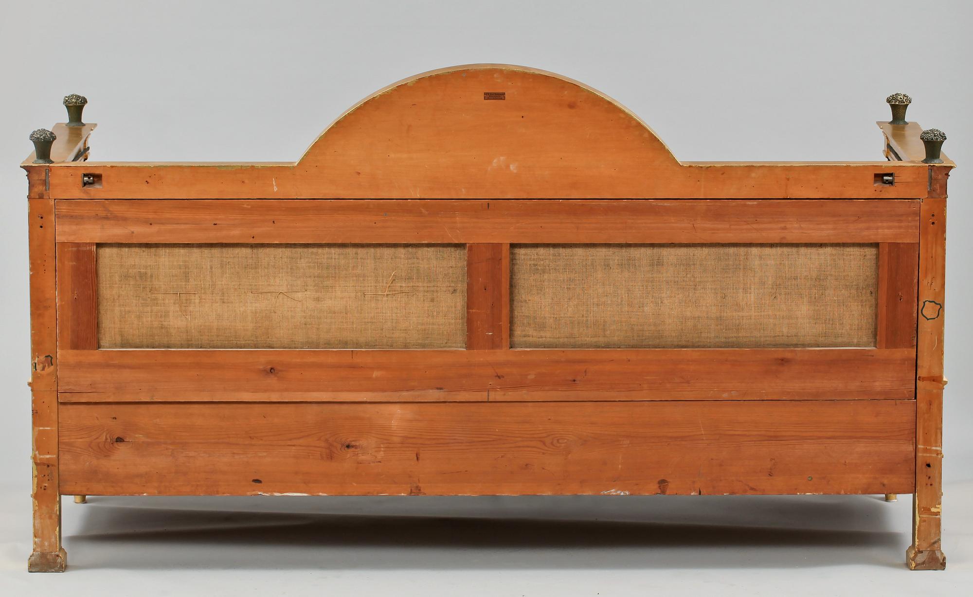 SOFFA, empirestil, AB Axel Beckmans möbelfabrik, Norrköping, tidigt 1900-tal.