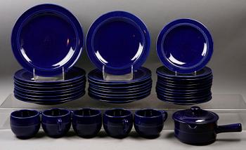 MATSERVIS, 56 delar, stengods, Höganäs, 1970-tal.