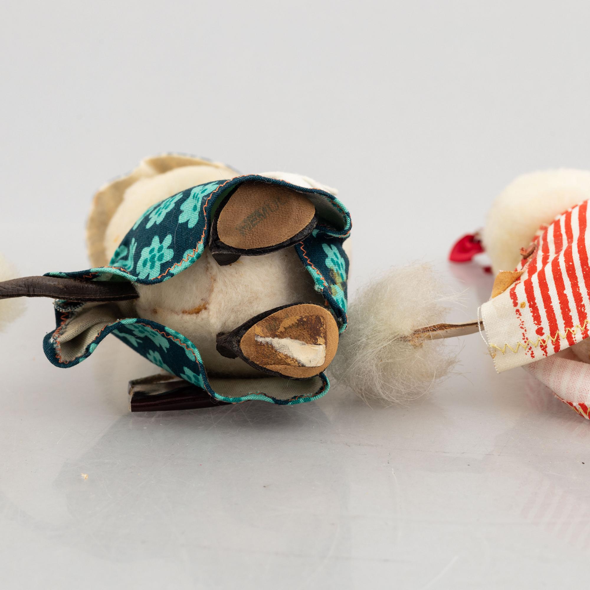 Atelier Fauni, muminfigurer, 2 st, Finland, 1950/60-tal.