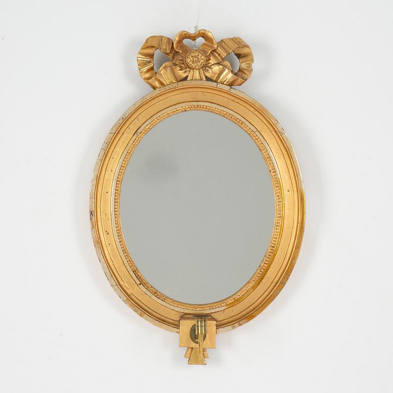 Mirror sconce, Gustavian, late 18th century.