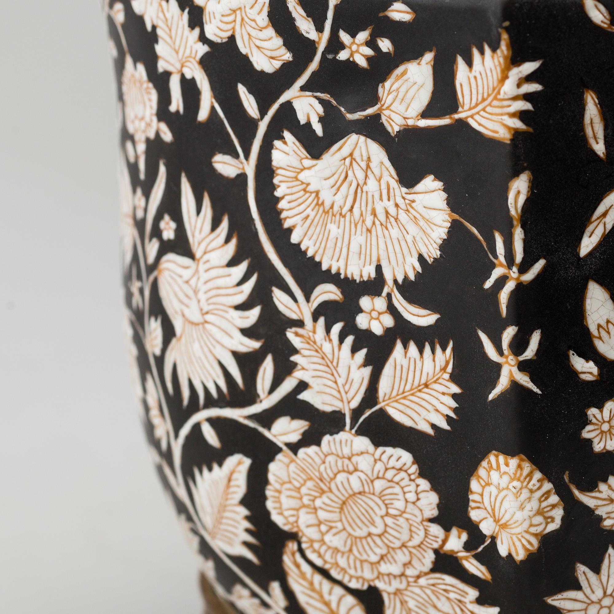 YTTERFODER, JARDINIERE, 5 ST. porslin, G&C, Danmark, 1900-talets andra hälft.