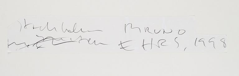 Bruno Ehrs, photograph signed on verso.