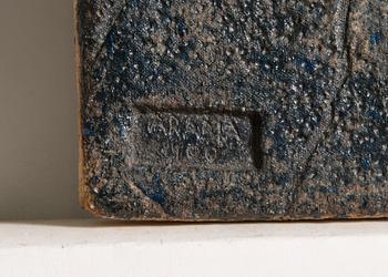 Francesca Mascitti-Lindh,, A stoneware relief, signed F. Lindh Arabia.