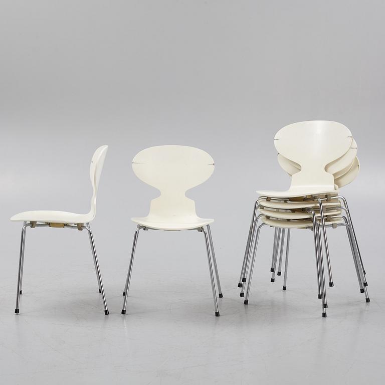 Arne Jacobsen, stolar, 6 st., "Myran", Fritz Hansen, Danmark,