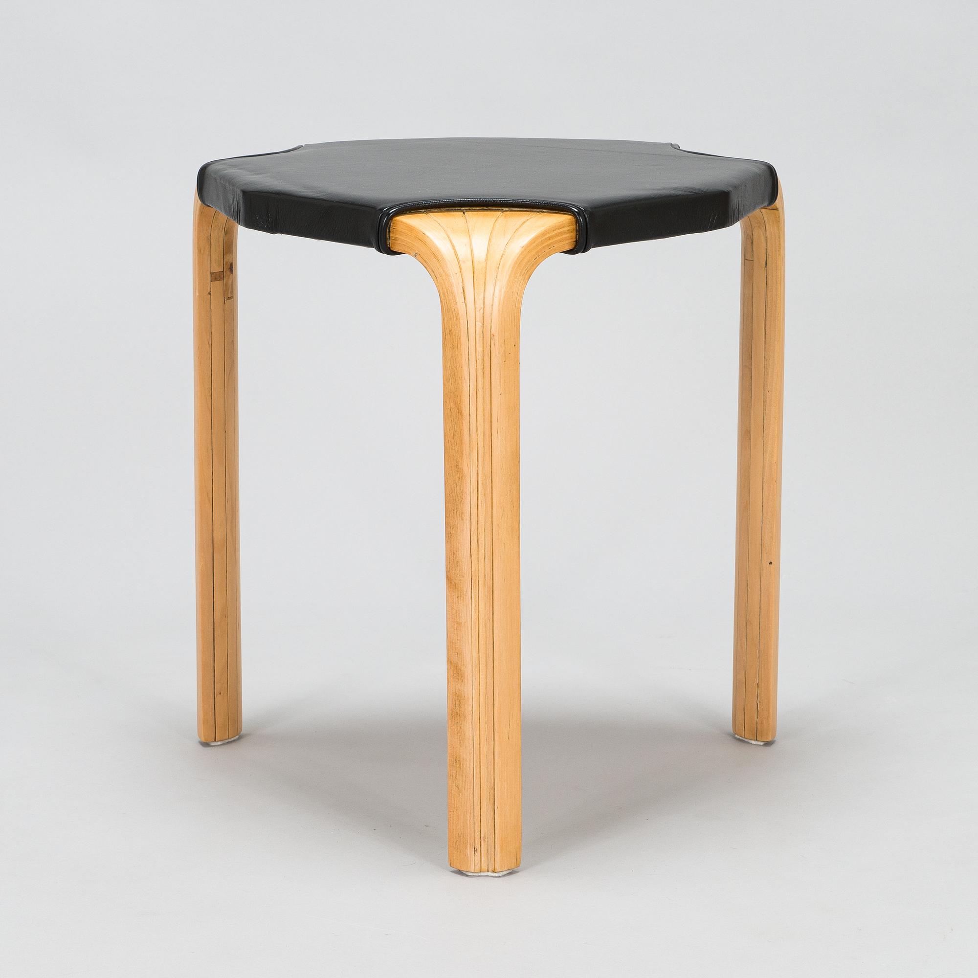 Alvar Aalto, an X 602 stool, Artek, latter half of the 20th century.