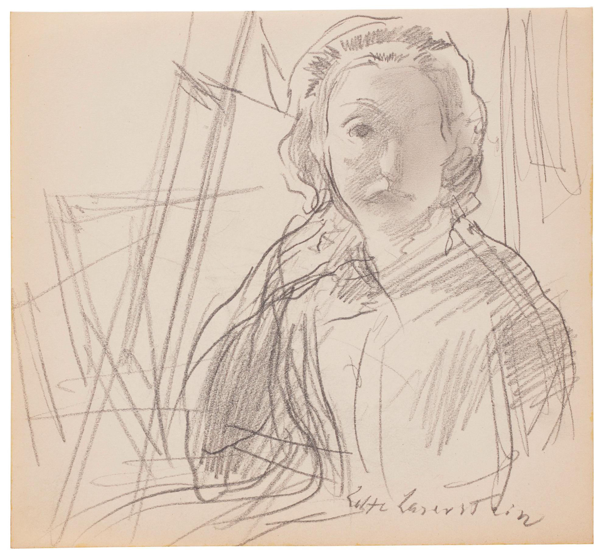 Lotte Laserstein, Självporträtt.