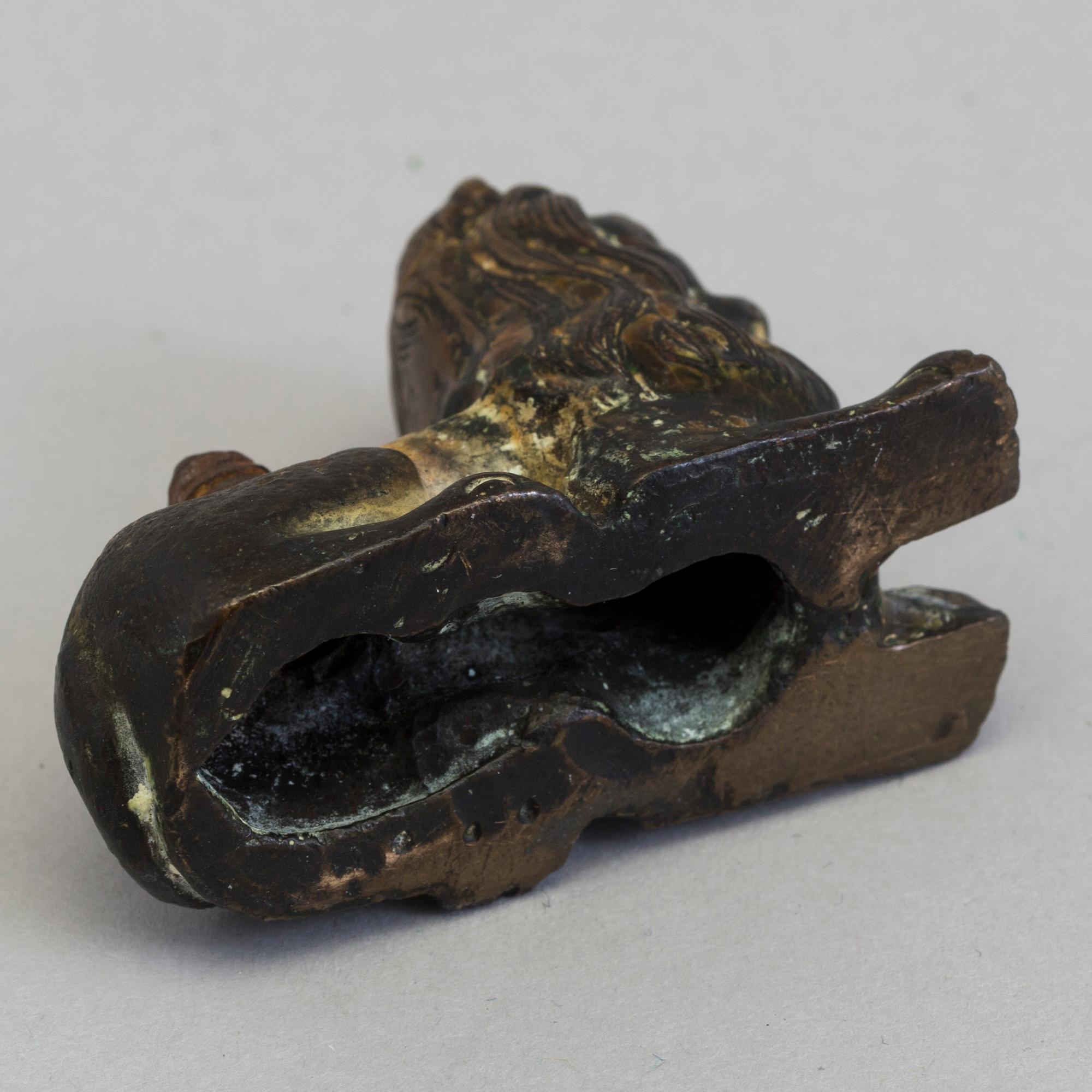 A 16TH CENTURY BRONZE FIGURE.