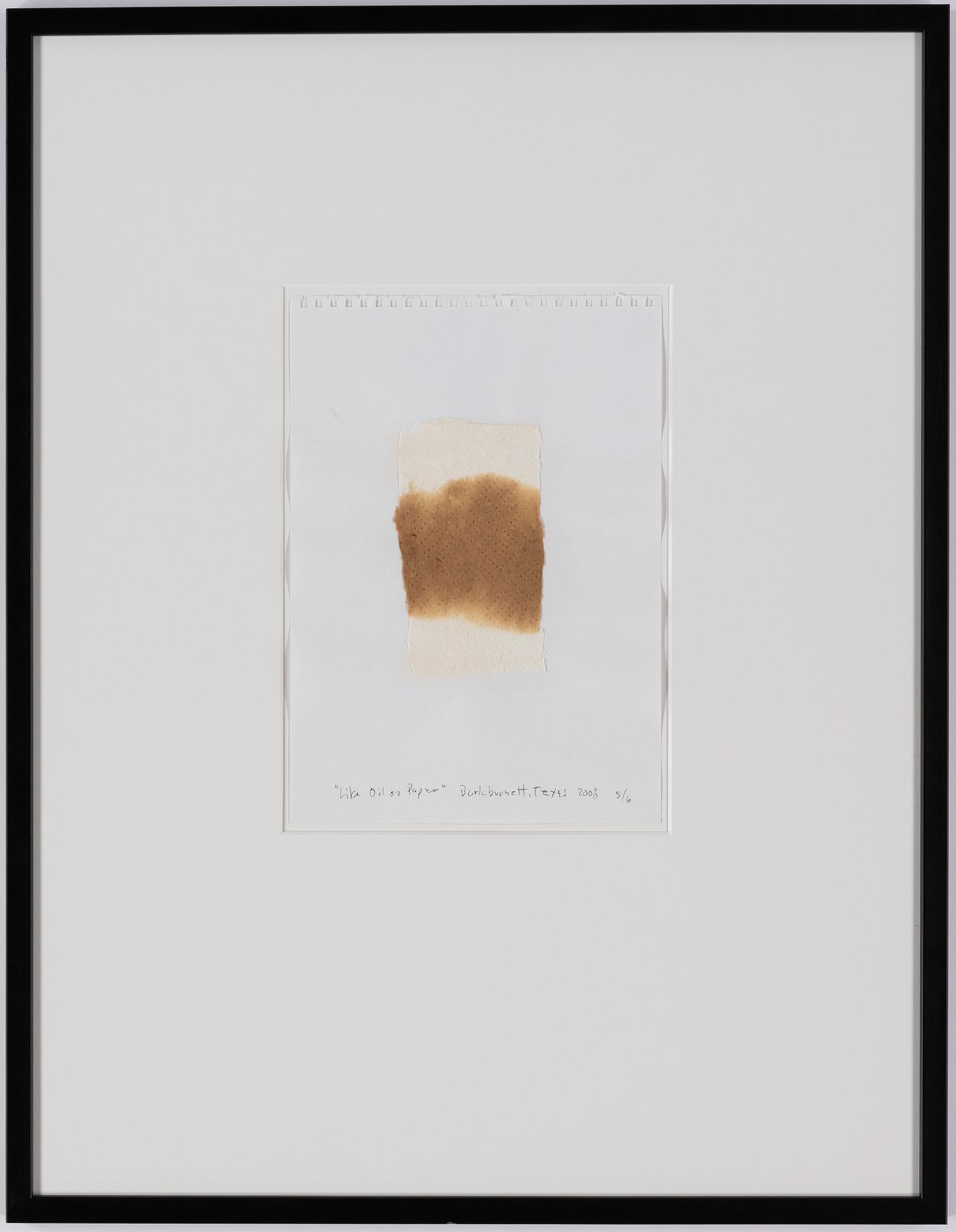 Carl Michael von Hausswolff, blandteknik/collage på papper, 2008, signerad 5/6.