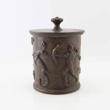 Carl Elmberg, tobacco box, "Tobacco Box No. 1", Näfveqvarn's factory.