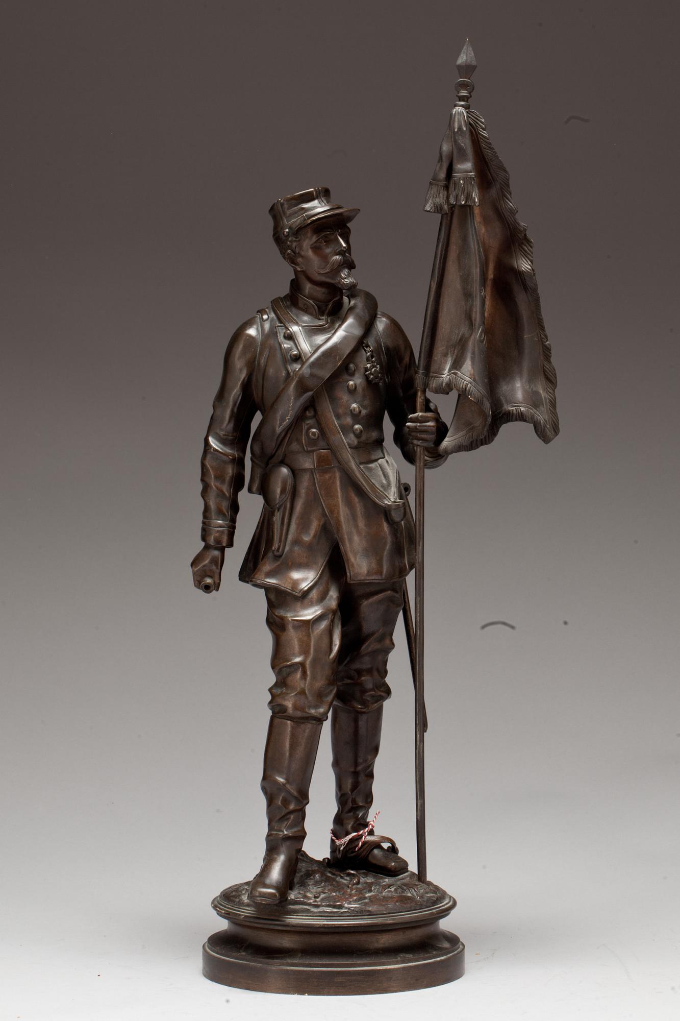 CHARLES ANFRIE, Skulptur, brons, signerad.