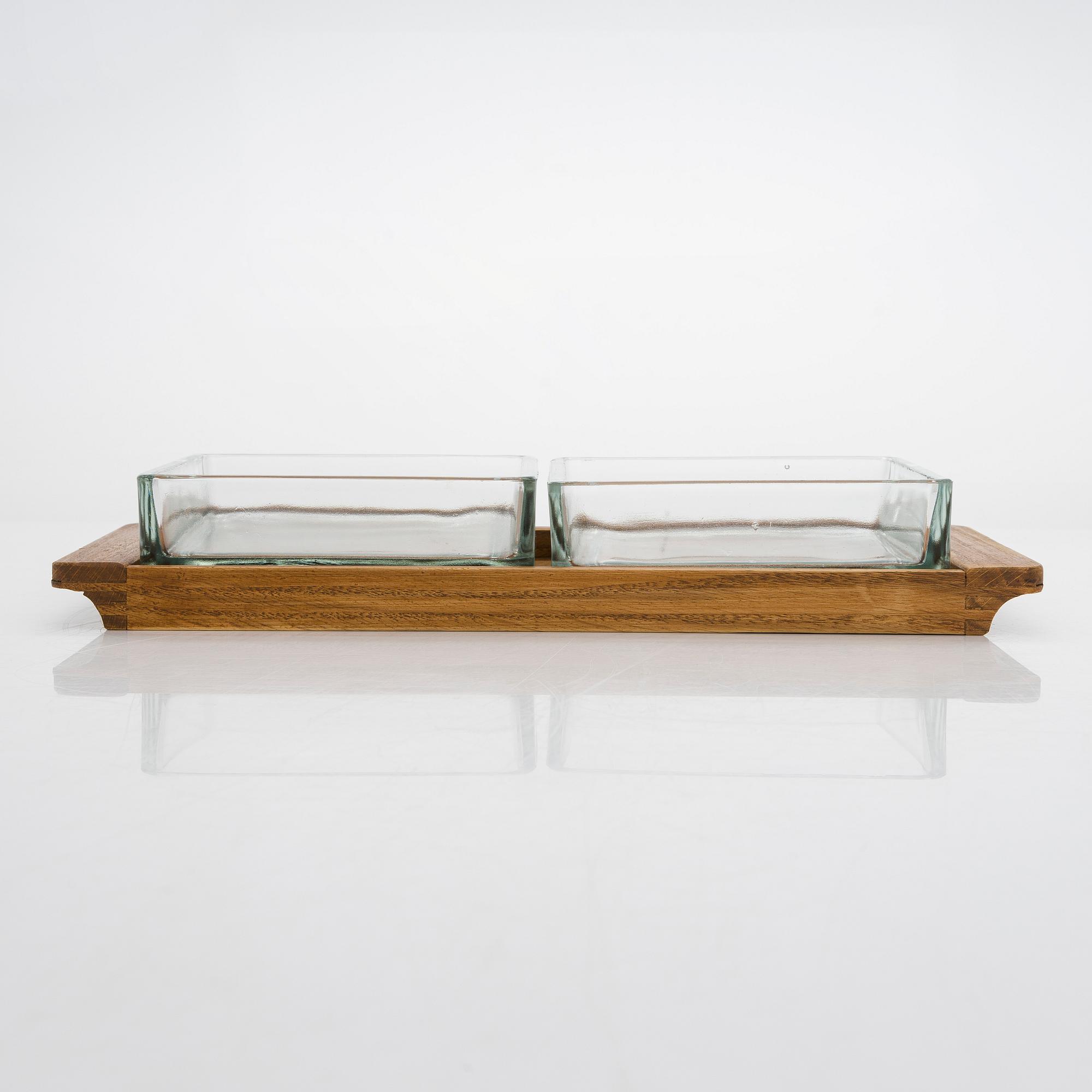 Aino Aalto, a serving platter, 'Maija'. Karhula Glassworks, Finland. Designed in 1936.
