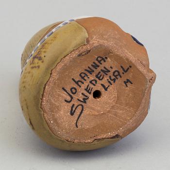 A stoneware figurine by LISA LARSON, 'Johanna', signed, Gustavsberg.