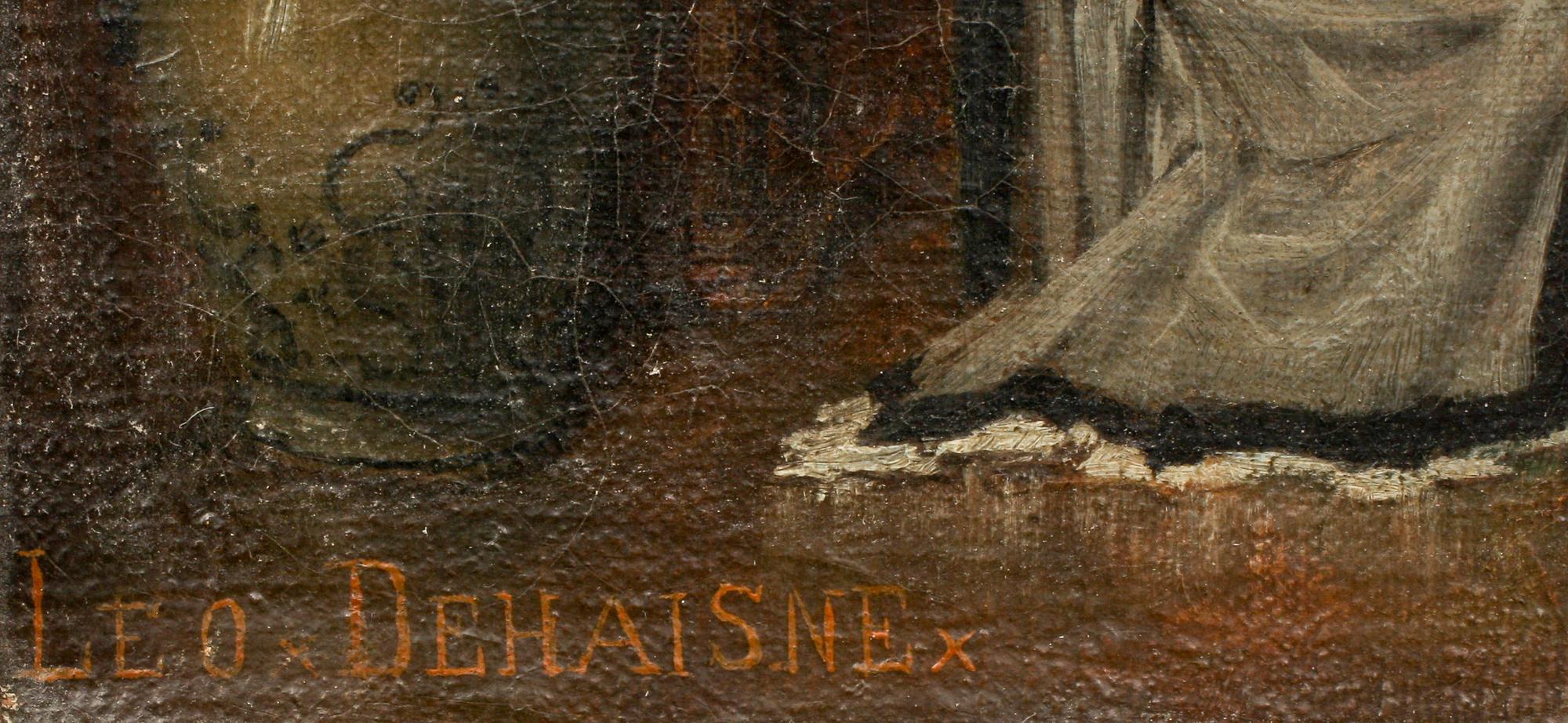 LEON B. DEHAISNE, olja på duk, sign.
