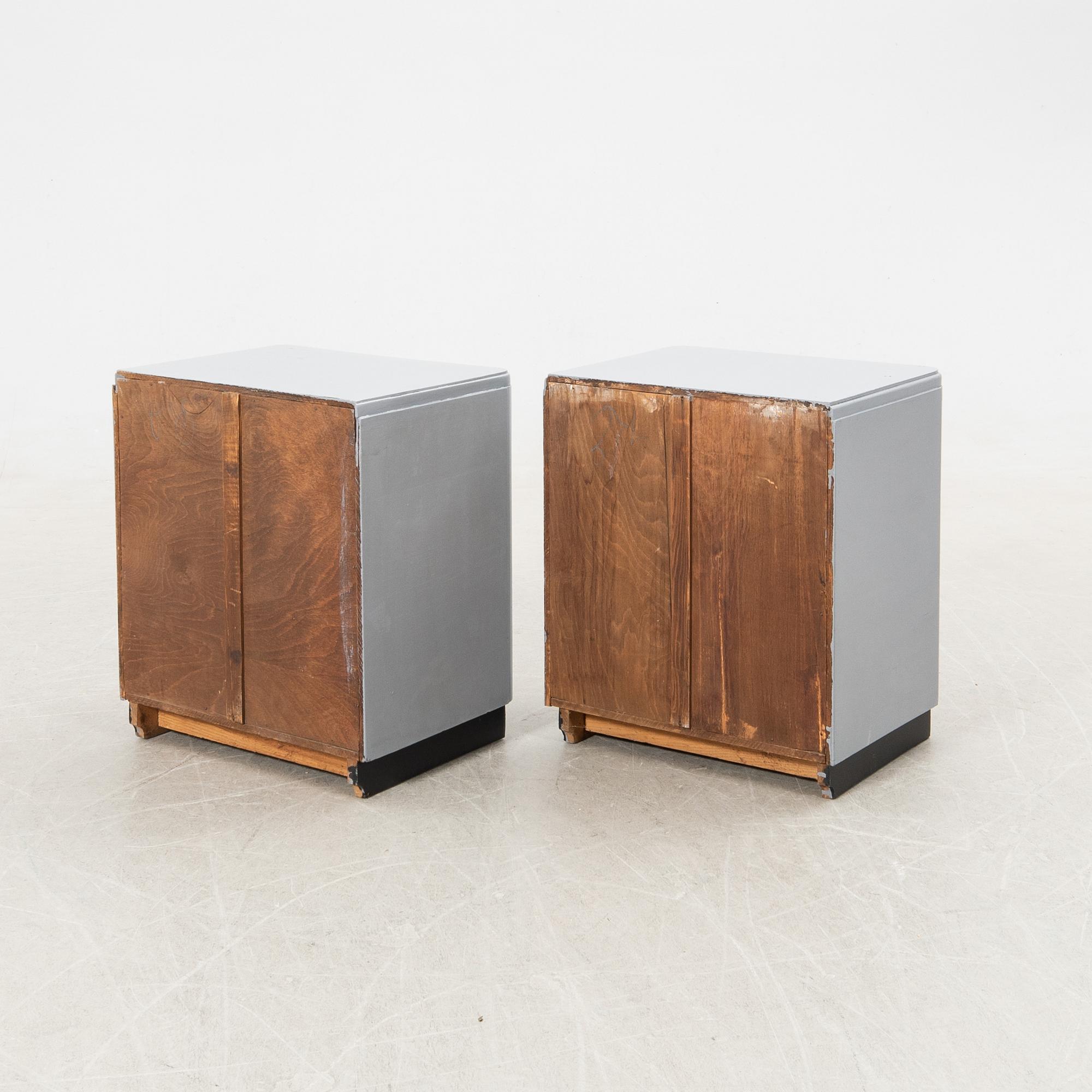 Sängbord ett par 1900-talets första hälft.