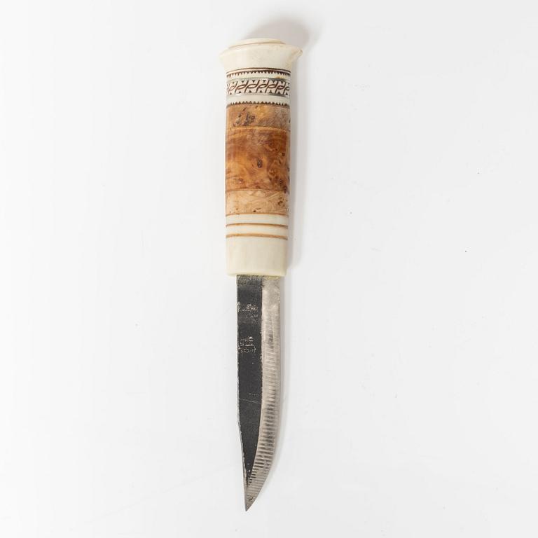 Ivar Bernhard Lampa, a horn knife, signed.