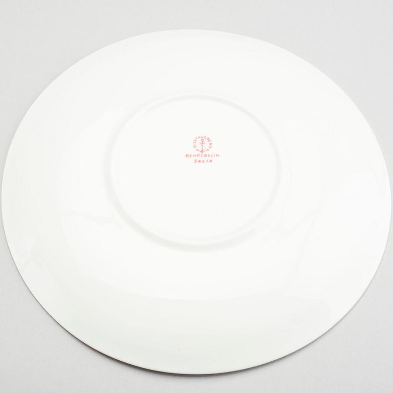 STIG LINDBERG, servis 15 dlr "Salix", Gustavsberg porslin, 1900-talets mitt.