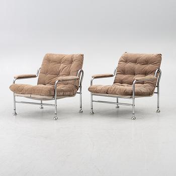 Jan-Eric Bengtsson, fåtöljer, ett par, "Häger", Ikea, 1970-tal.