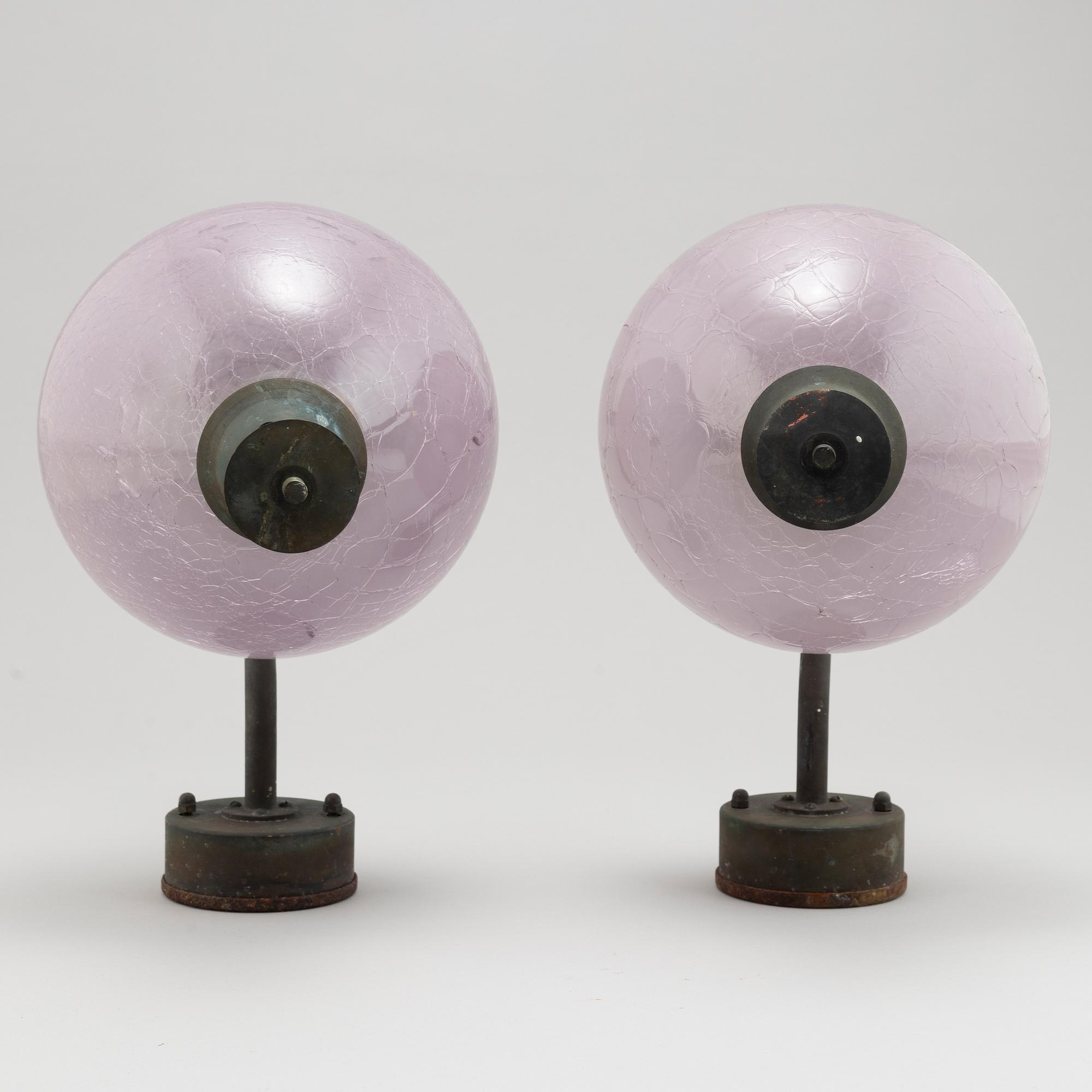 Hans-Agne Jakobsson, a pair of modell S1591 wall-lights by Hans-Agne Jakobsson AB, mid 20th Century.
