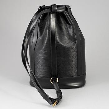 LOUIS VUITTON, a 'Randonne' black Epi bag.