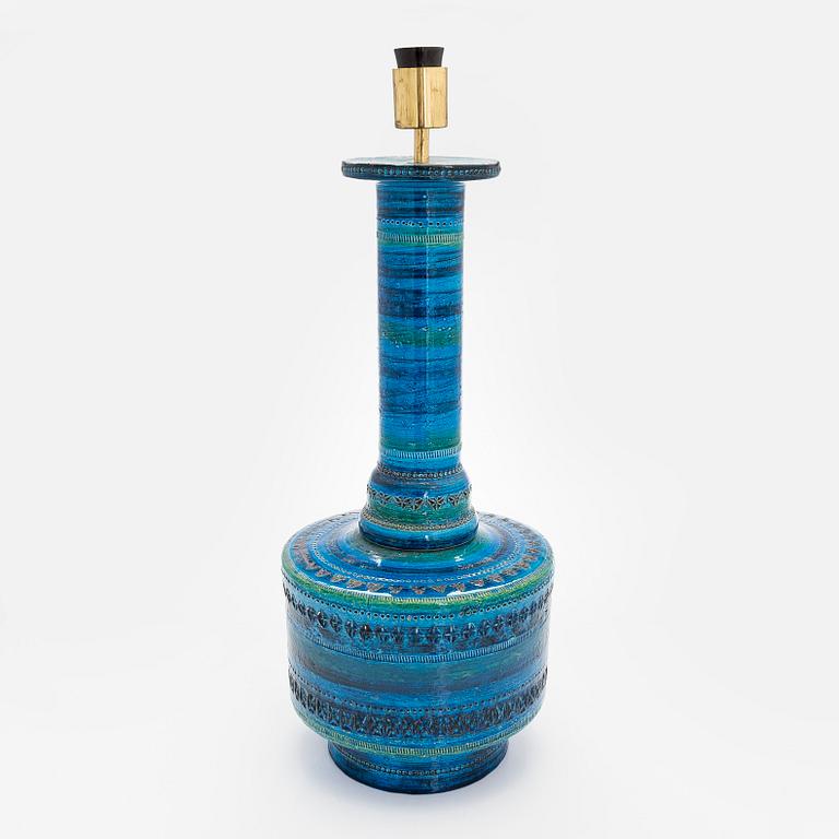 Aldo Londi, a mid-20th-century  'Rimini blu' floor lamp /table lamp for Bitossi, Italy.