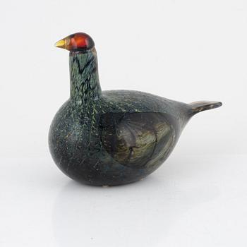 Oiva Toikka, glasfågel, signerad Nuutajärvi  Iittala, Finland.