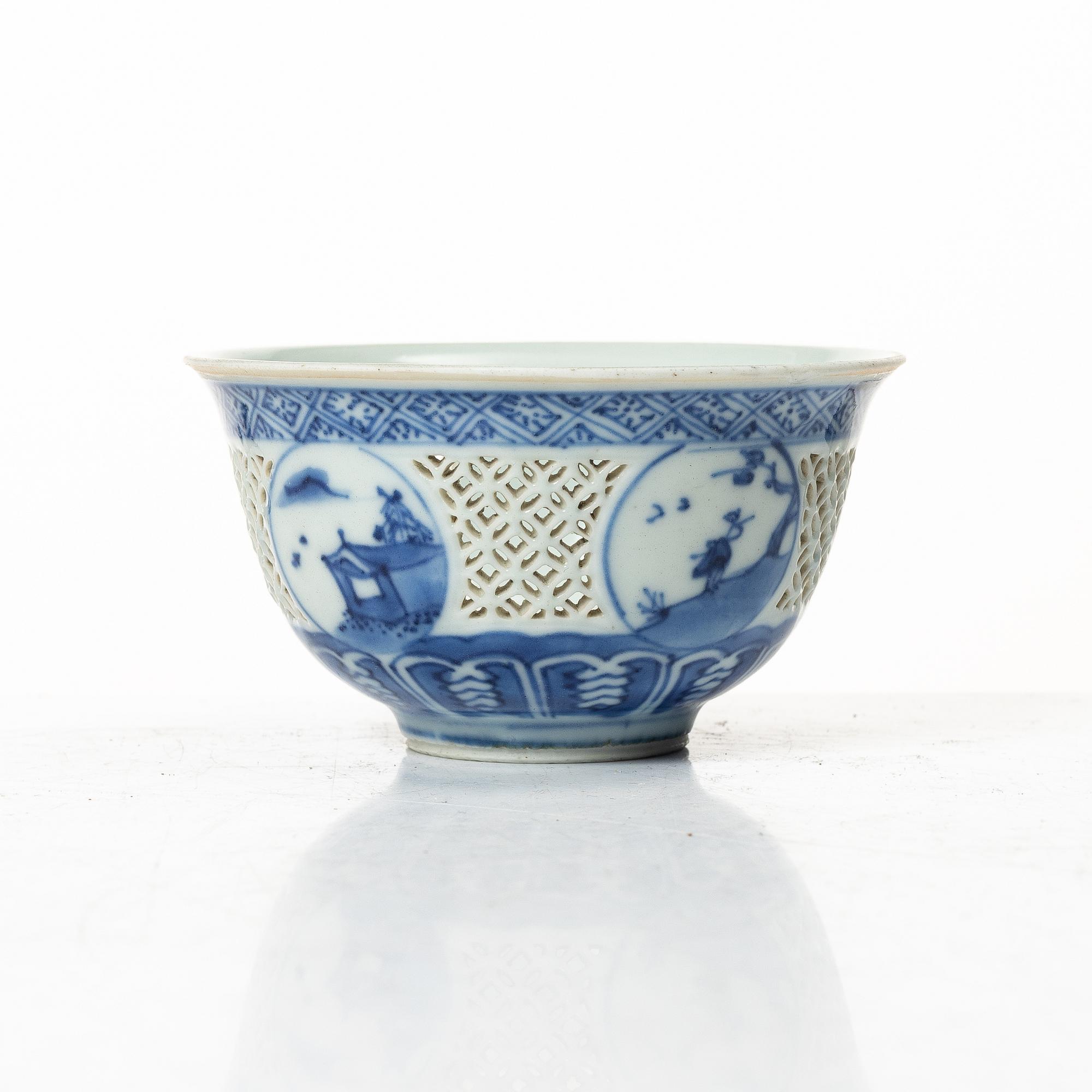 Skål, 'Hatcher cargo', porslin, Kina, Transition, 1600-tal.