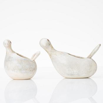 Lars Pirak, A pair of salt cellars, signed.