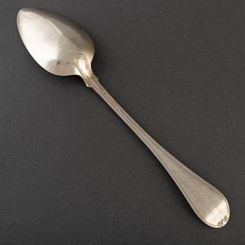 GUSTAF MÖLLENBORG, a silver serving spoon, Stockholm 1834.