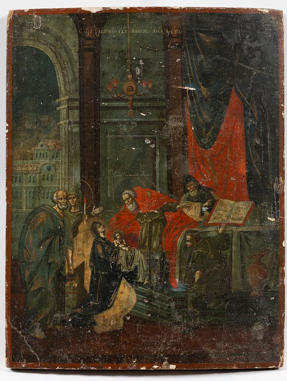 An icon, possibly 18th Century.