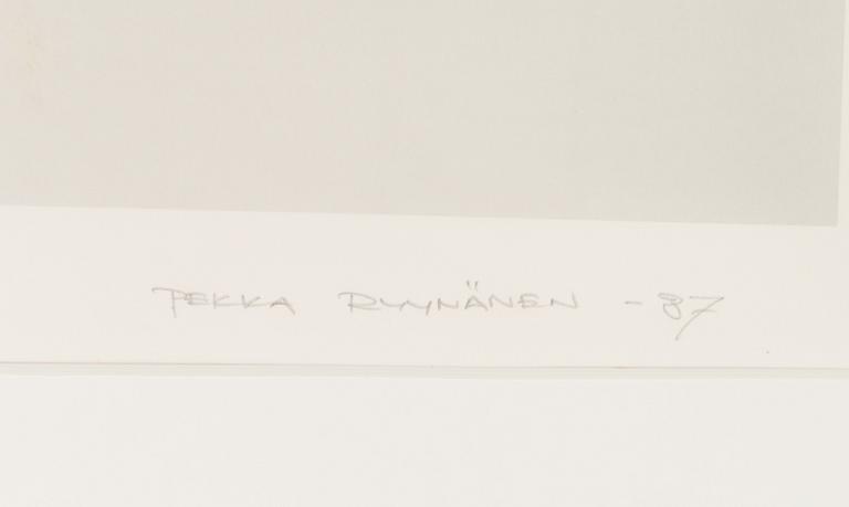 PEKKA RYYNÄNEN, serigrafi, signerad och daterad -87, numrerad 8/15.