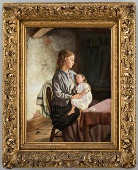 R.St LEDGER PIGOT, Olja på pannå, signerad och daterad 68.