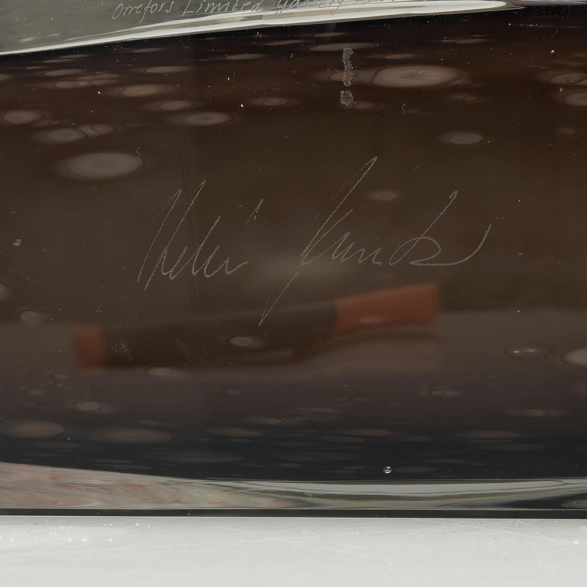 Helén Krantz, vaser, ett par, glas.