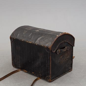 A 19th century rattan chest.