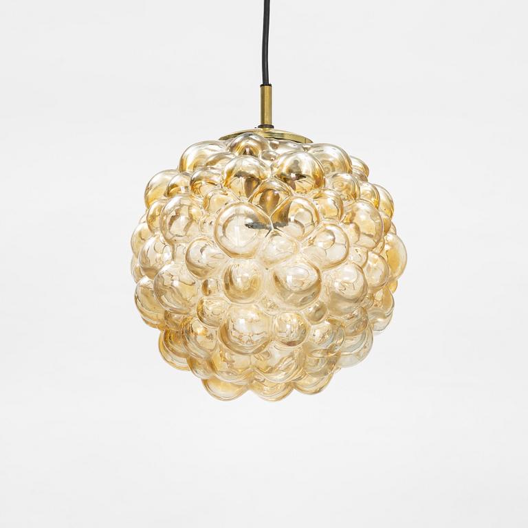 A glass ceiling lamp, Glashütte Limburg, Germany, second half of the 20th century.