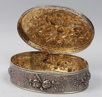 SKRIN, silver, barockstil, Österrike-Ungern, omkring sekelskiftet 1900.