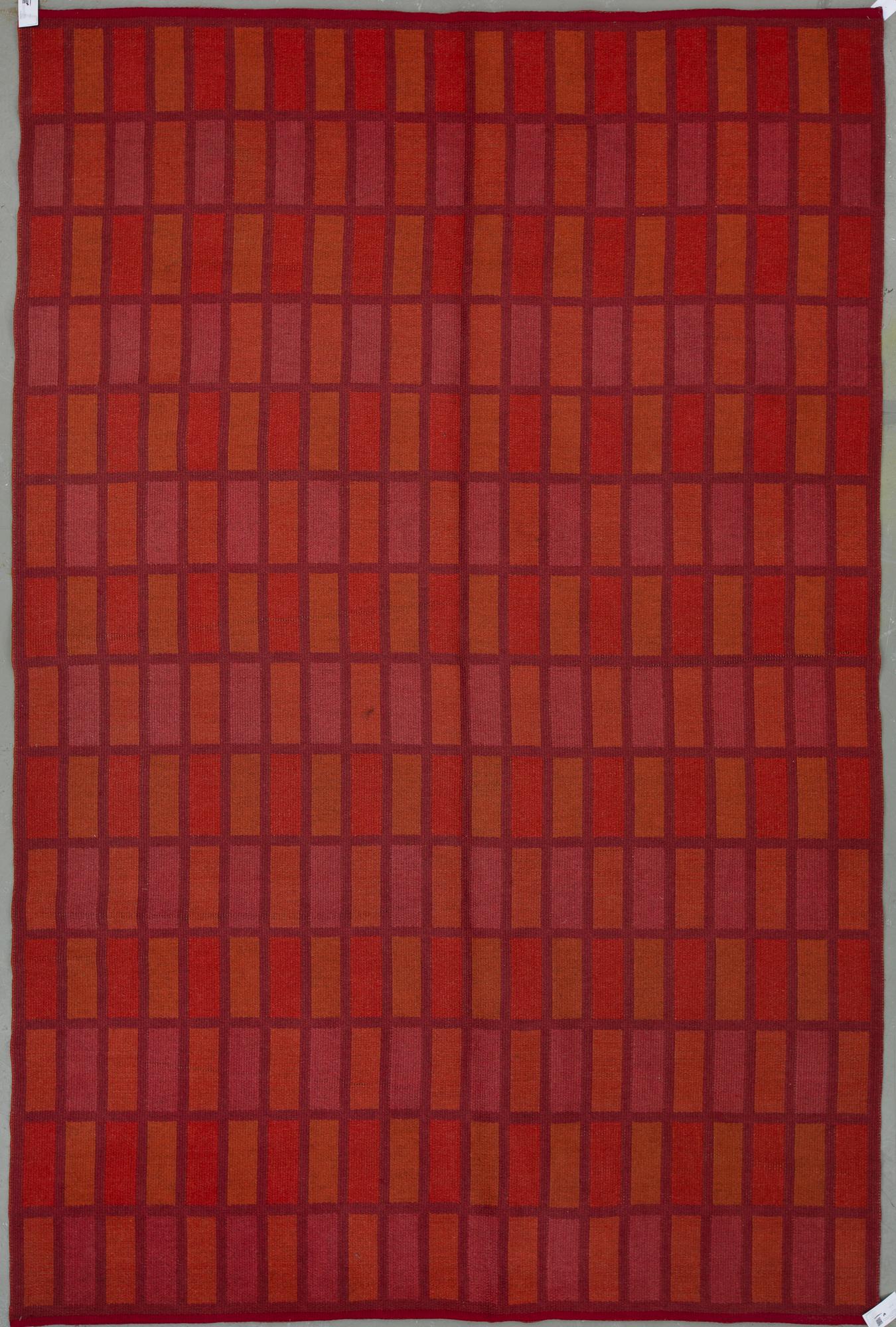 MATTA, rölakan, dubbelvävd, 1900-talets tredje kvartal. Ca 300x200 cm.